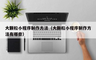 遵化市大颗粒小程序制作方法（大颗粒小程序制作方法有哪些）